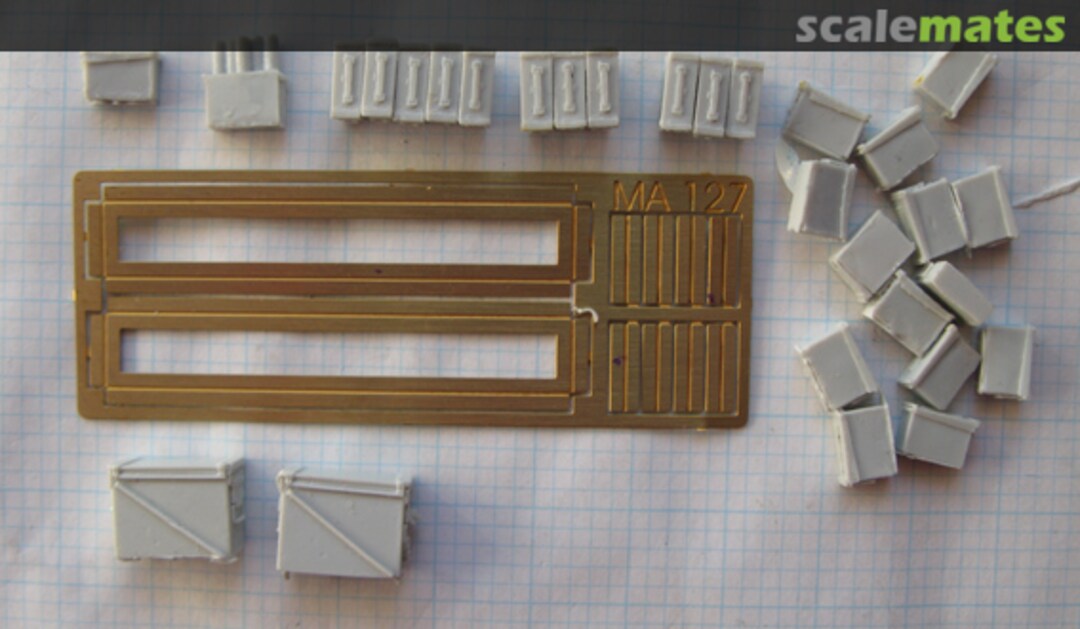 Boxart M113A1 ammunition rack and liners for T50 twin 30 cal machine guns Late 1968 - 1972 MA127 Mouse House Enterprises