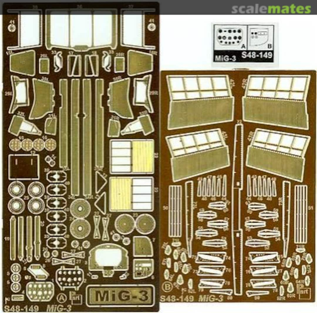 Boxart MiG-3 S48-149 Part