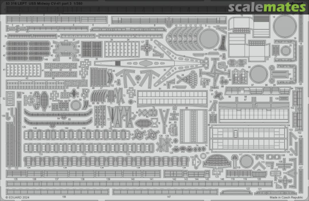 Boxart USS Midway CV-41 Part 3 53316 Eduard