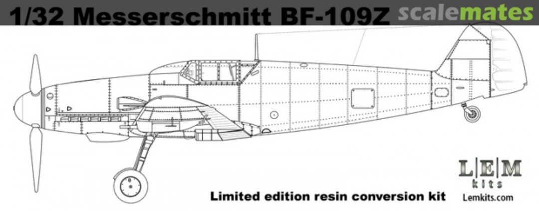 Boxart Messerschmitt Bf-109Z " Zwilling " 32001C LEM Kits