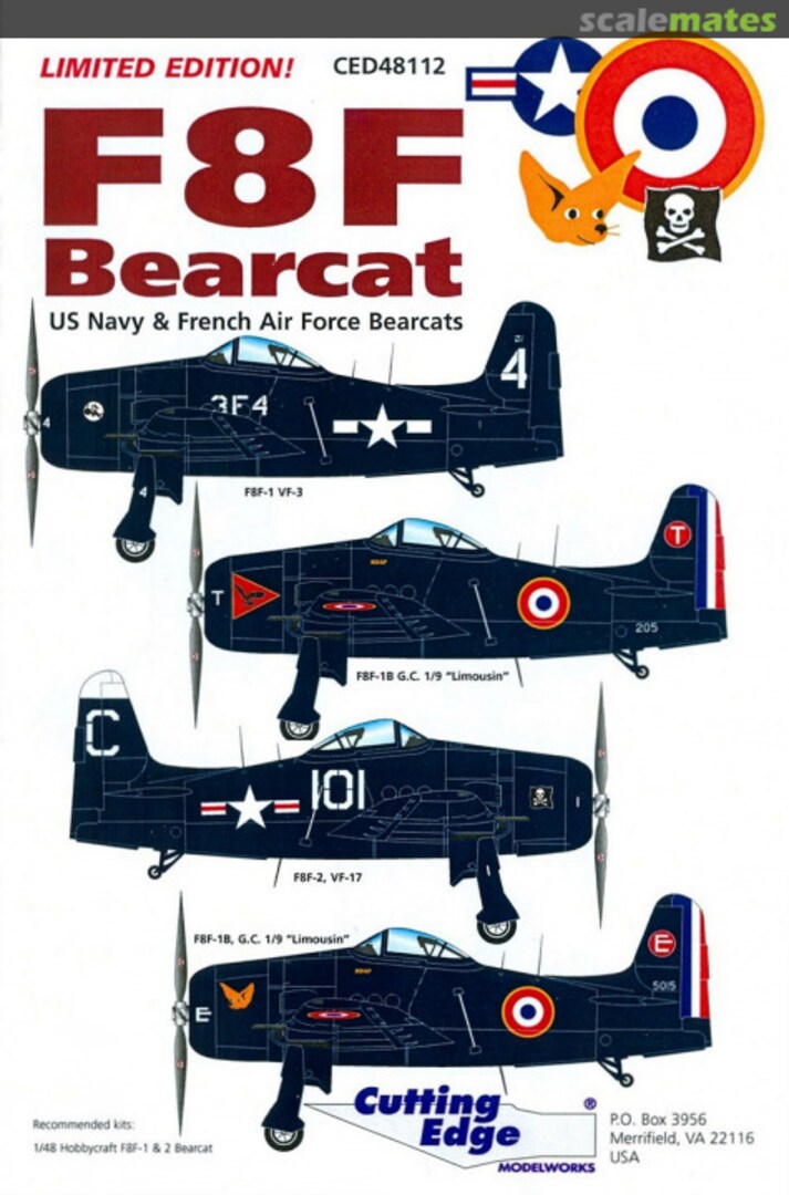 Boxart F8F Bearcat CED48112 Cutting Edge Modelworks