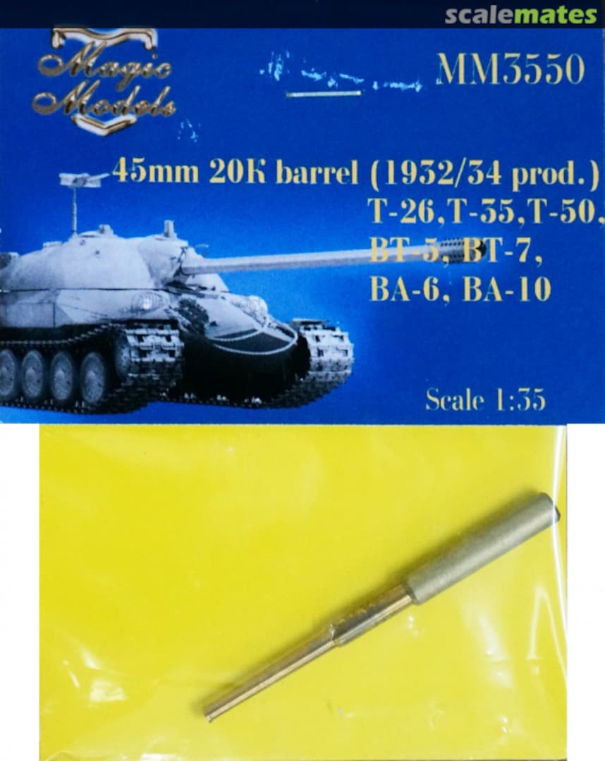 Boxart 45mm 20K Barrel (1932/34 Prod). MM3550 Magic Models