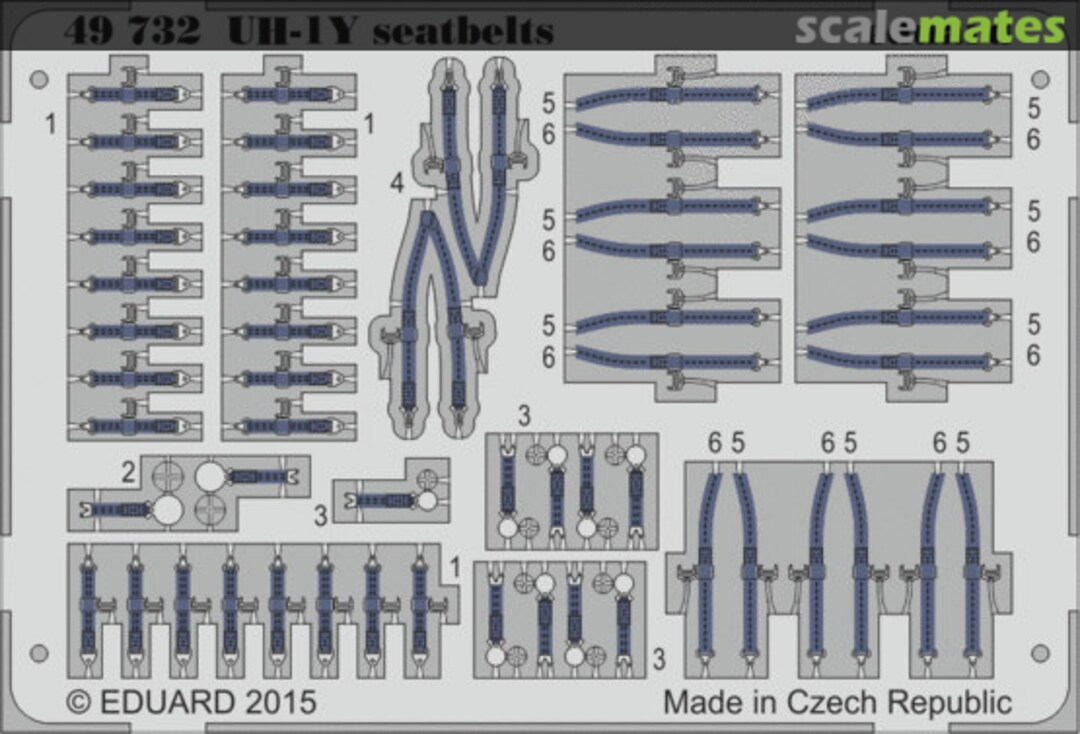 Boxart UH-1Y seatbelts 49732 Eduard