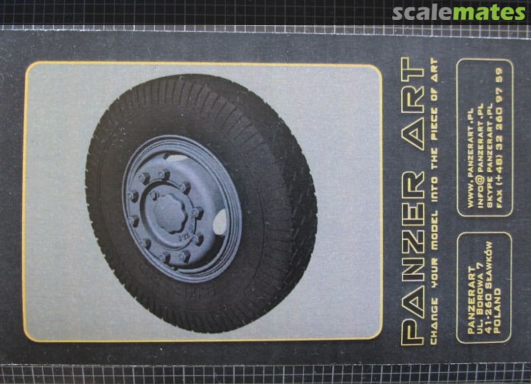 Boxart Hanomag SS100 Road wheels (Fulda) RE35-457 Panzer Art