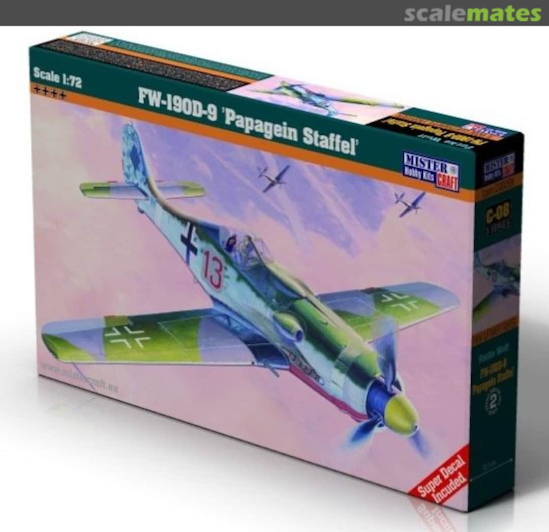 Boxart FW-190D-9 'Papagein Staffel' C-08 MisterCraft