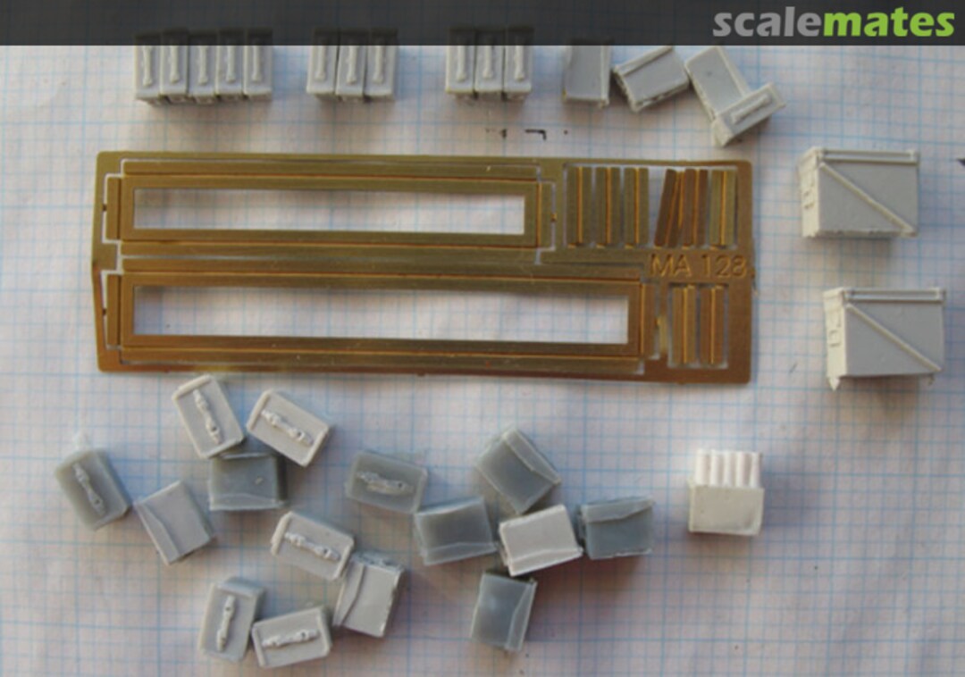 Boxart M113A1 ammunition rack and liners for T50 30/50 cal machine guns 1969 - 1972 MA128 Mouse House Enterprises