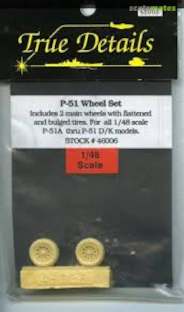 Boxart P-51 Wheel Set 46006 True Details