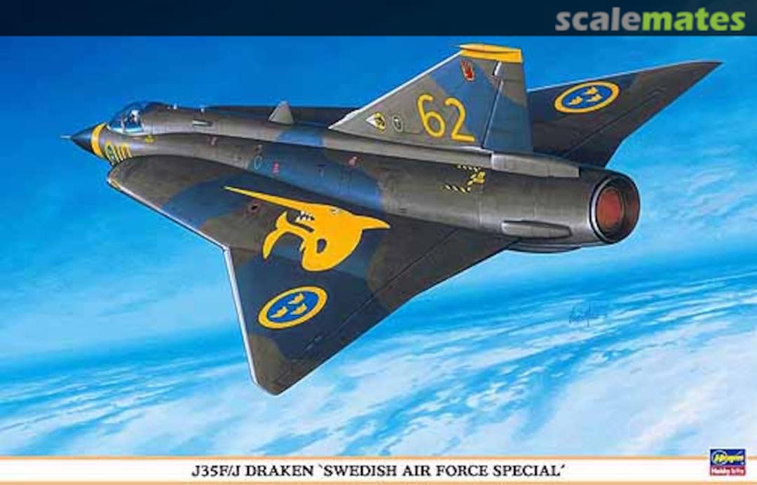 Boxart J35F/J Draken `Swedish Air Force Special´ 09837 Hasegawa