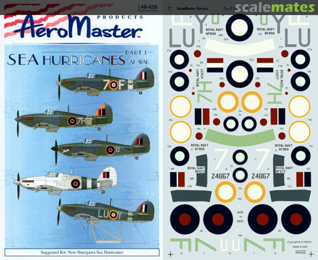 Boxart Sea Hurricanes at War 48-439 AeroMaster