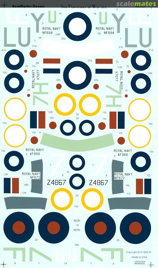 Contents Sea Hurricanes at War 48-439 AeroMaster