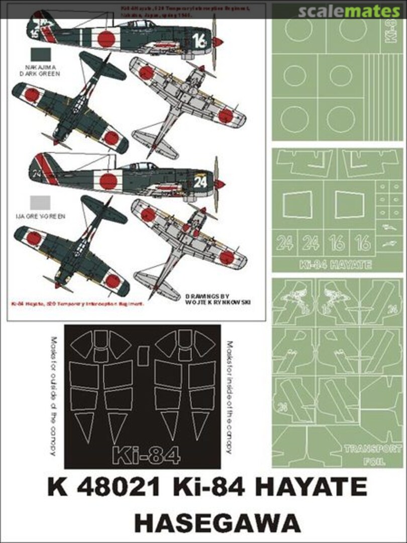 Boxart Nakajima Ki-84 Hayate Frank K48021 Montex