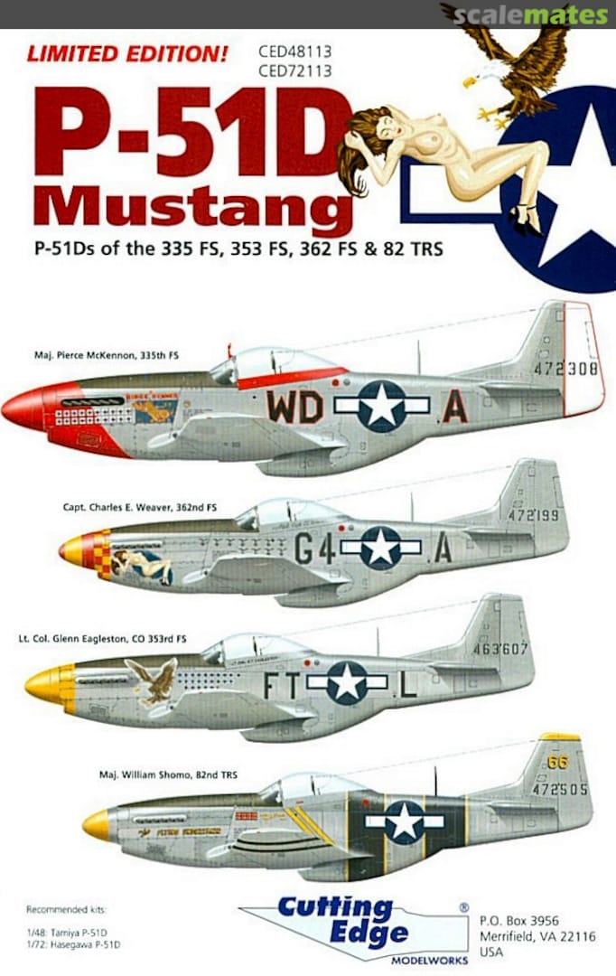 Boxart P-51D Mustang CED48113 Cutting Edge Modelworks