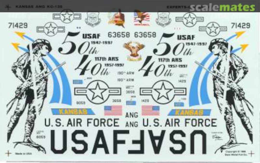 Boxart KC-135E/D's of the 117th ARS, Kansas ANG 72-21 Experts-Choice Decal