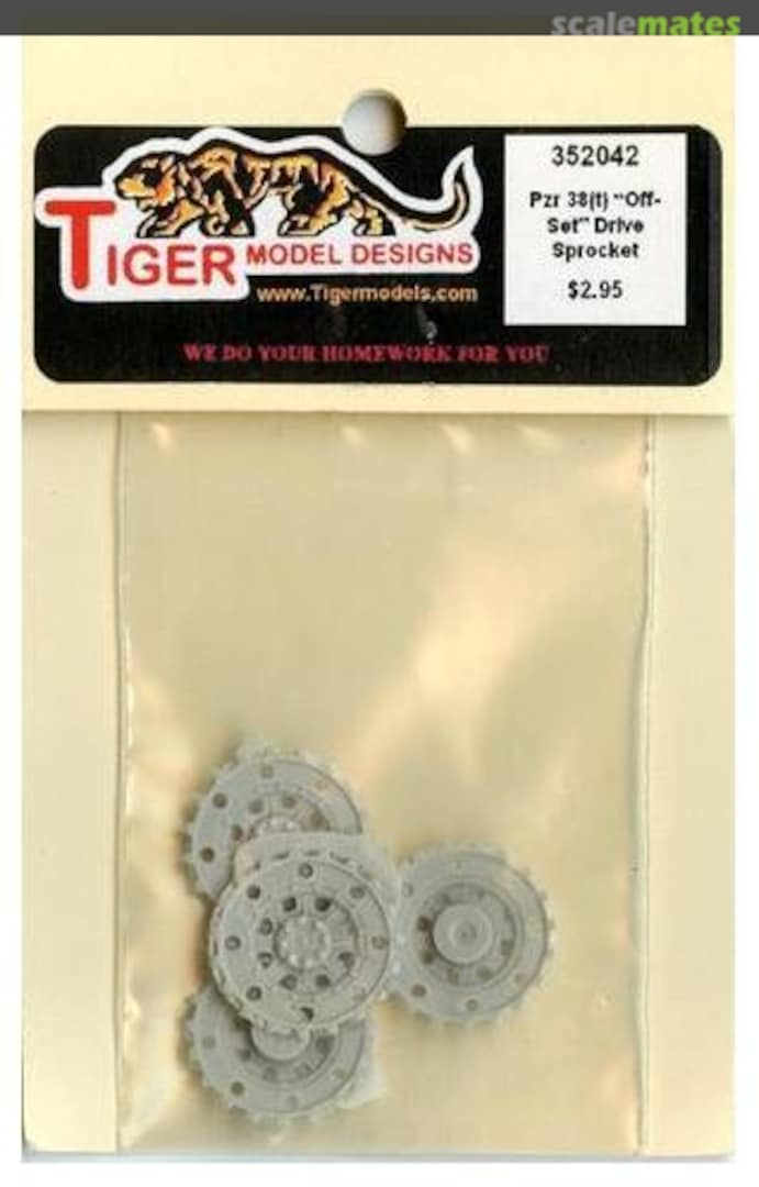 Boxart Pzr 38(t) "Off-Set" Drive Sprocket 352042 Tiger Model Designs