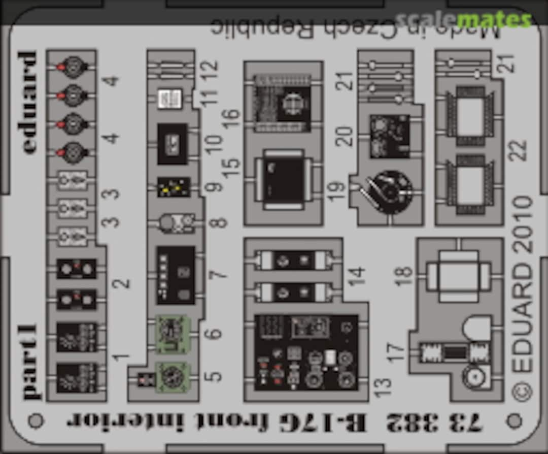 Boxart B-17G front interior 73382 Eduard