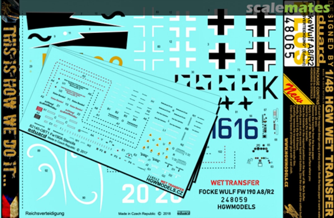 Boxart Focke-Wulf Fw 190 A-8/R2 Reichsverteidigung 248065 HGW Models