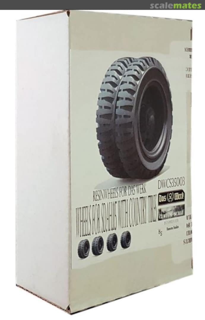 Boxart Wheels for Sd.Ah.115 w/Country Tires DWSC35003 Custom-Scale