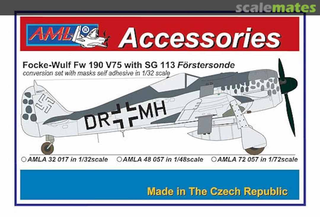 Boxart Focke-Wulf Fw 190 V75 with SG 113 Förstersonde AMLA32017 AML