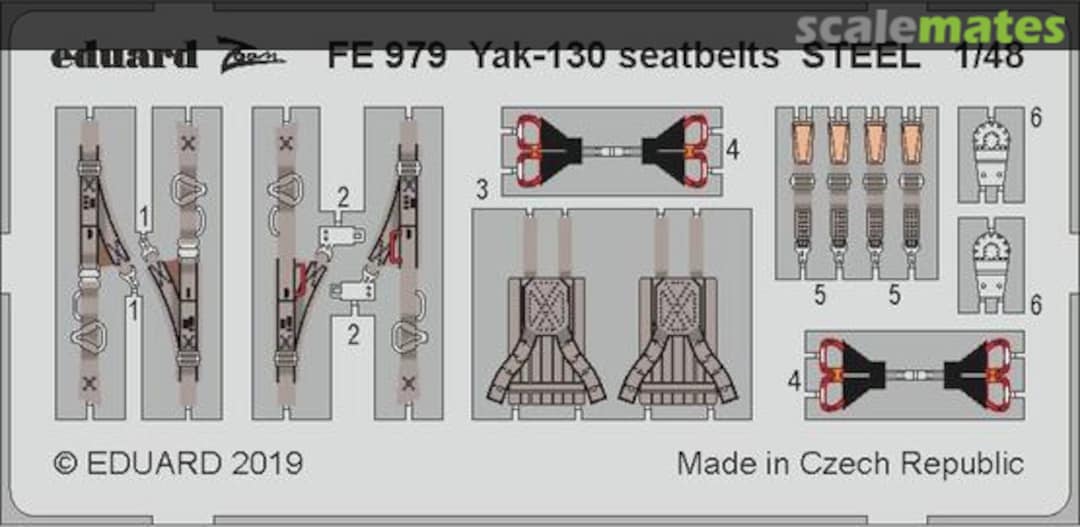 Boxart Yak-130 seatbelts FE979 Eduard