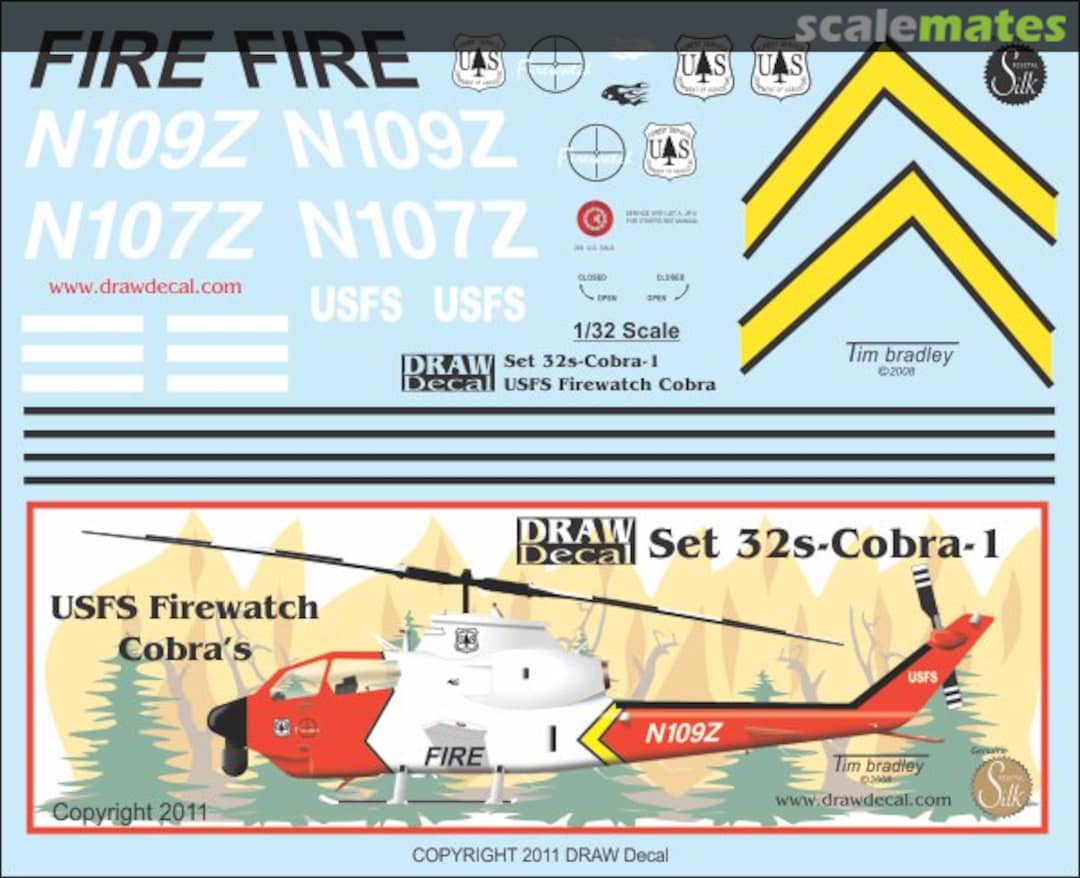 Boxart US Forest Service Firewatch Cobras 32-Cobra-1 Draw Decal