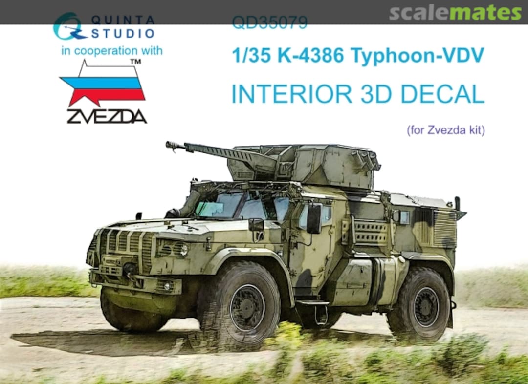 Boxart K-4386 Typhoon VDV interior 3D decals QD35079 Quinta Studio