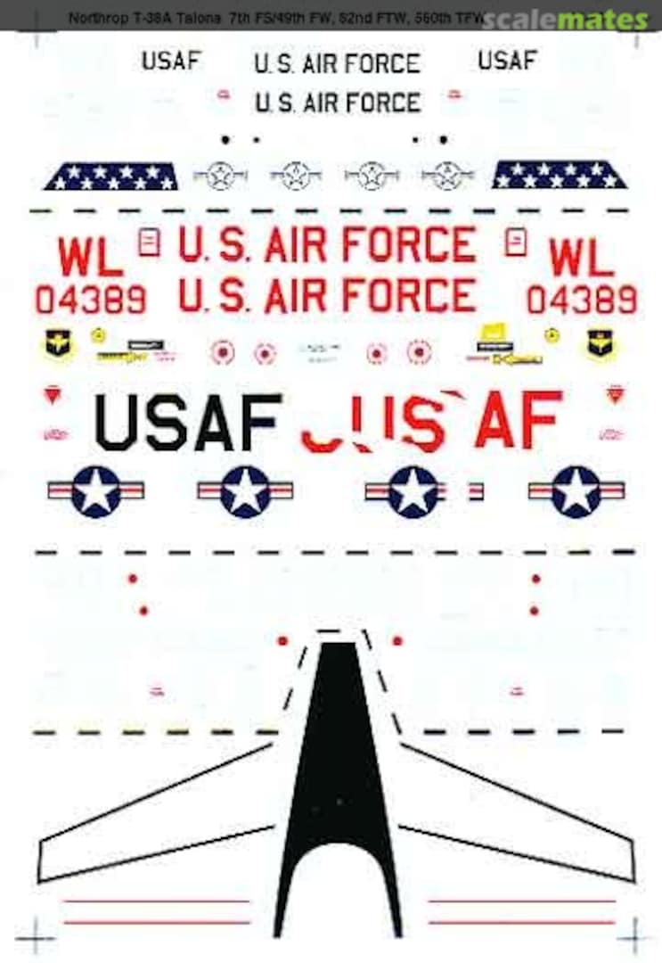 Boxart Northrop T-38A Talons 48-0904 Microscale