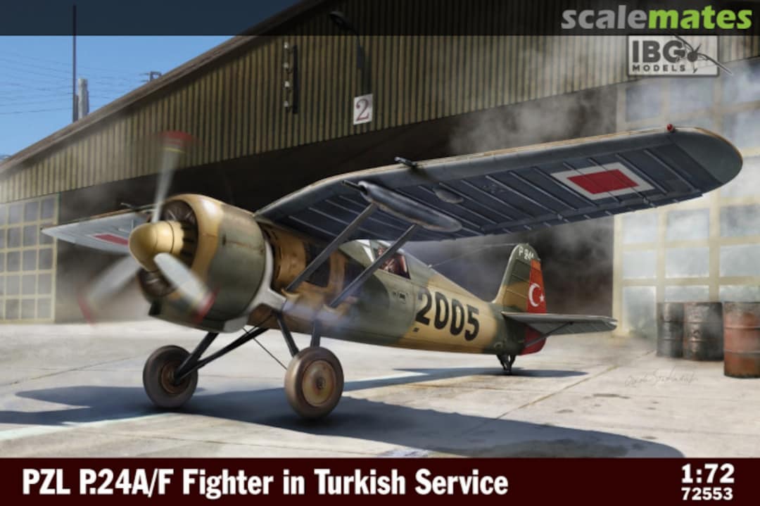 Boxart PZL P.24A/F Fighter in Turkish service 72553 IBG Models