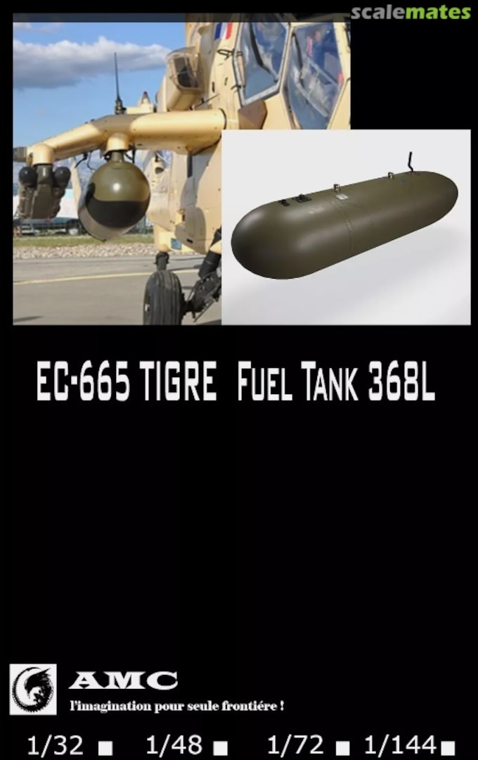 Boxart EC-665 Tigre Fuel Tank 368L u/k AMC / a.m.t.france