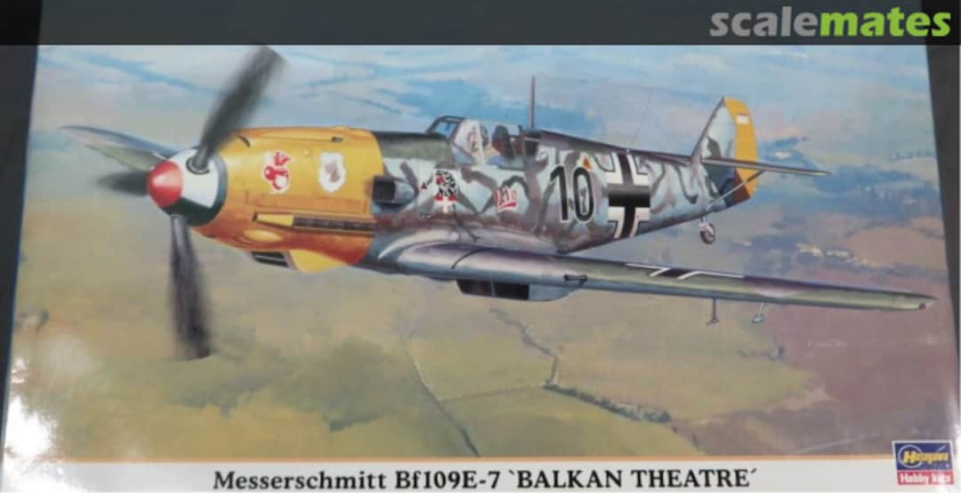 Boxart Messerschmitt Bf109E-7 `Balkan Theatre´ 09563 Hasegawa