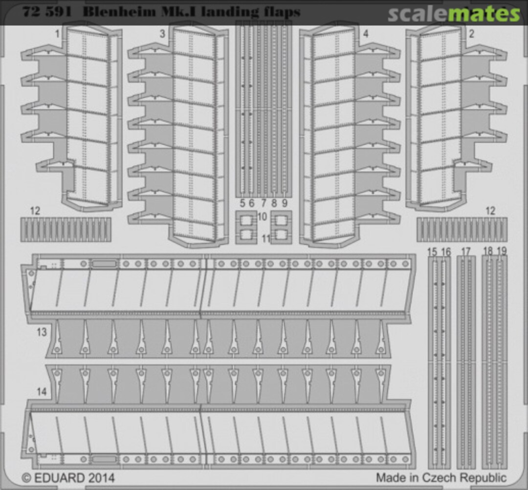 Boxart Blenheim Mk.I landing flaps 72591 Eduard