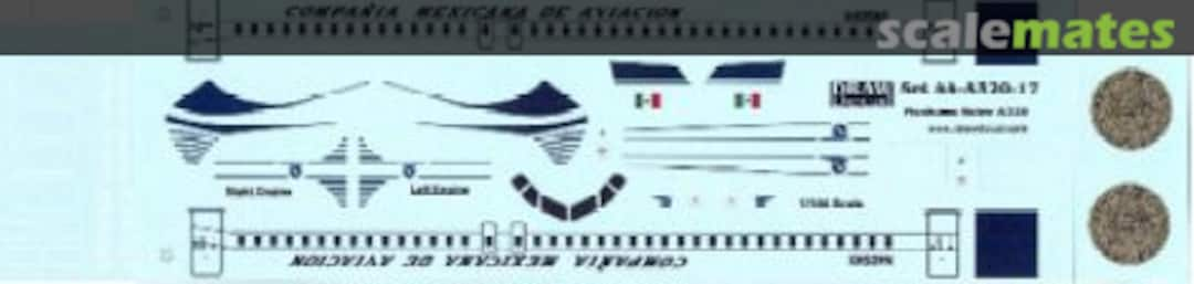 Boxart Airbus A320-231 44-A320-17 Draw Decal