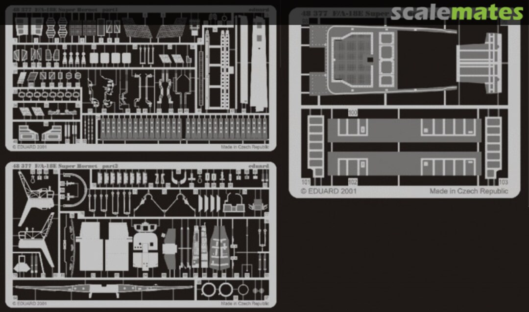 Boxart F/A-18E Super Hornet - Detail Set 48377 Eduard