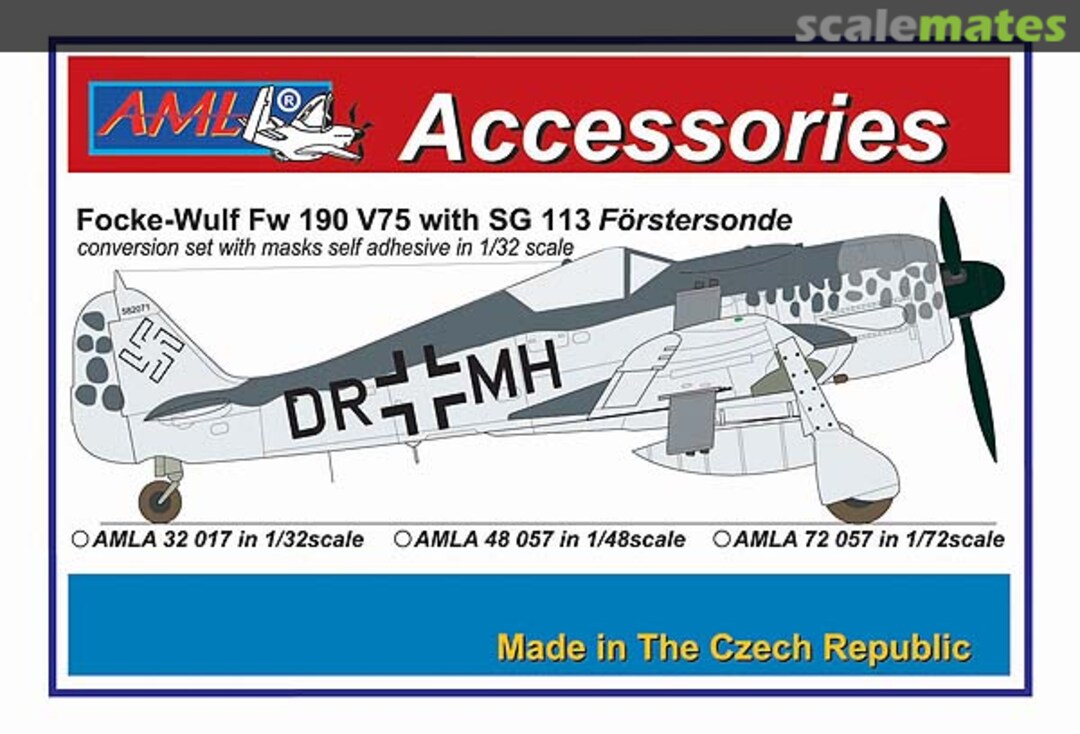 Boxart Focke-Wulf Fw 190 V75 with SG 113 Förstersonde AMLA48057 AML