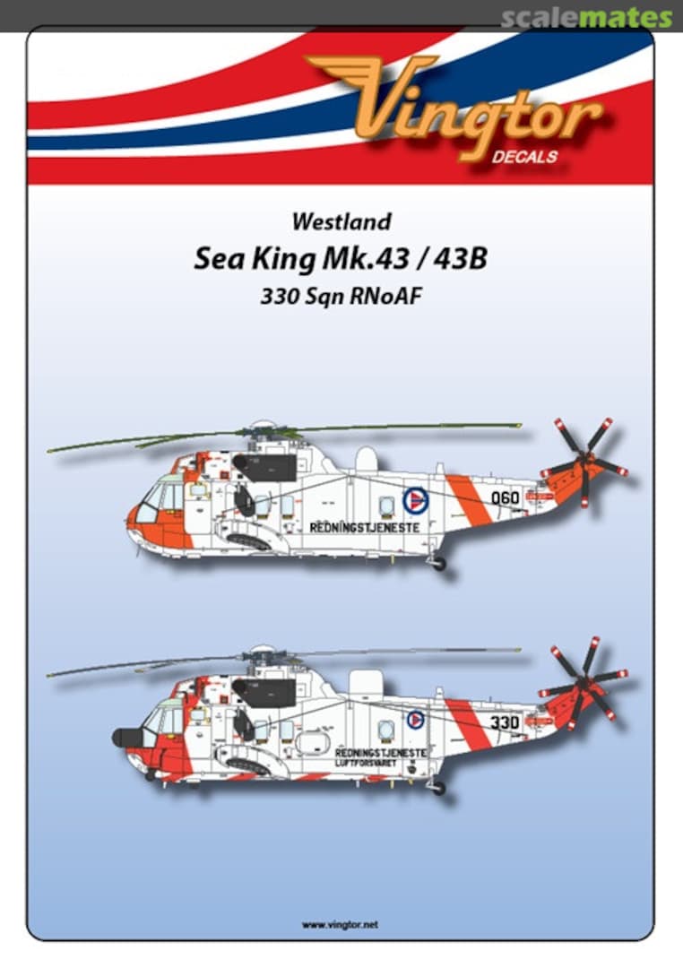 Boxart Sea King Mk.43 / 43B 48-129 Vingtor Decals