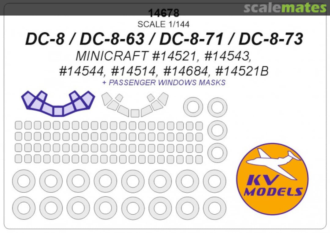 Boxart DC-8 / DC-8-63 / DC-8-71 / DC-8-73 14678 KV Models