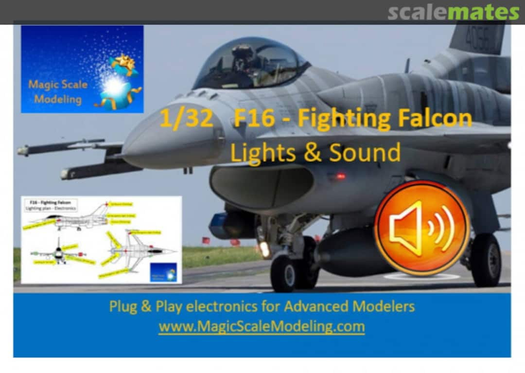 Boxart F16 Fighting Falcon - Lights and Sound  MSM-062 Magic Scale Modeling