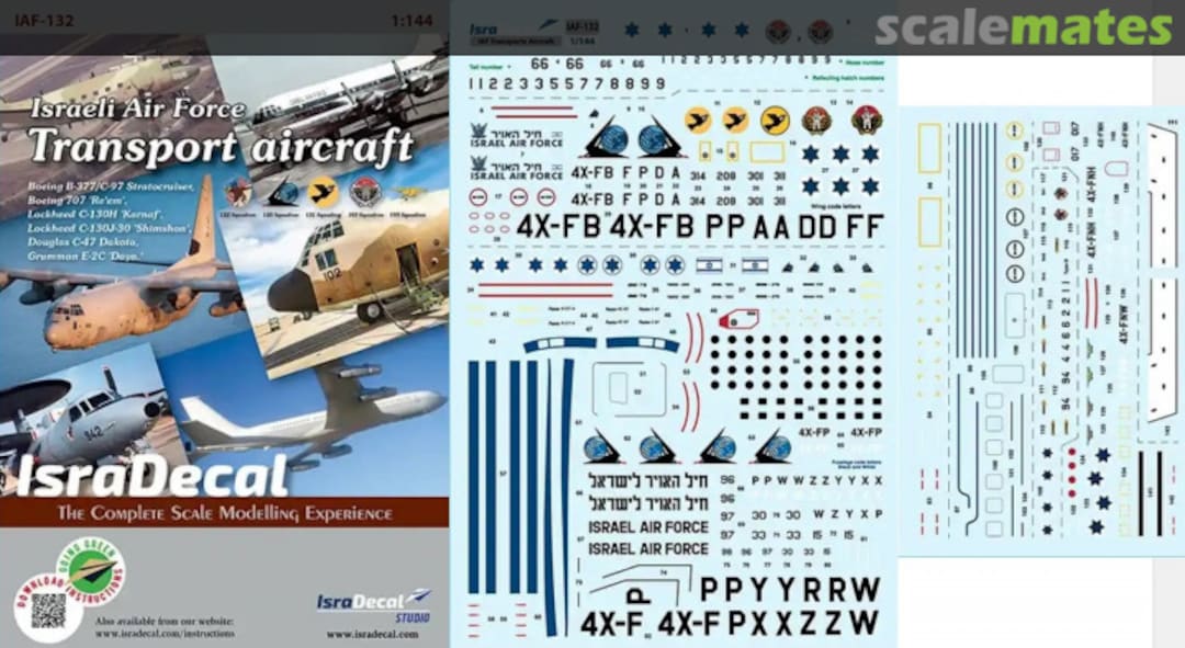 Boxart Israeli Air Force Transport Aircraft IAF-132 IsraDecal Studio