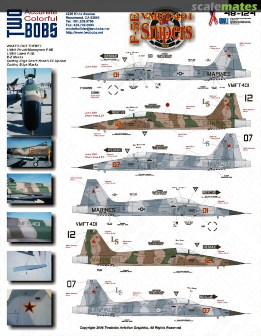 Boxart F-5E 48-124 TwoBobs Aviation Graphics