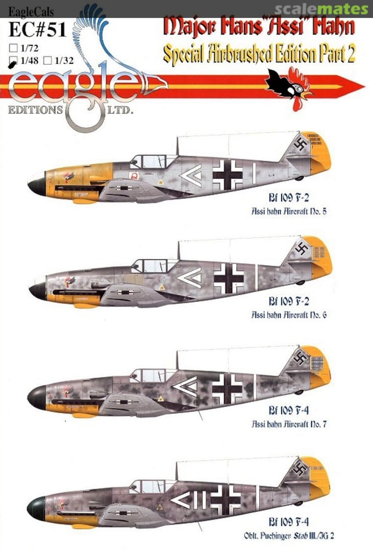 Boxart Major Hans "Assi" Hahn EagleCals EC48-51 Eagle Editions