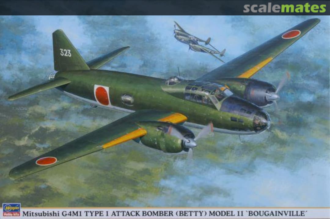 Boxart Mitsubishi G4M1 Type 1 Attack Bomber (Betty) Model 11 'Bougainville' 00835 Hasegawa