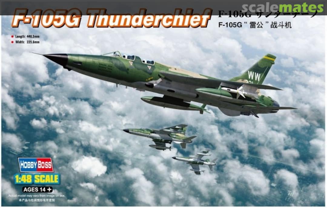 Boxart F-105G Thunderchief 80333 HobbyBoss