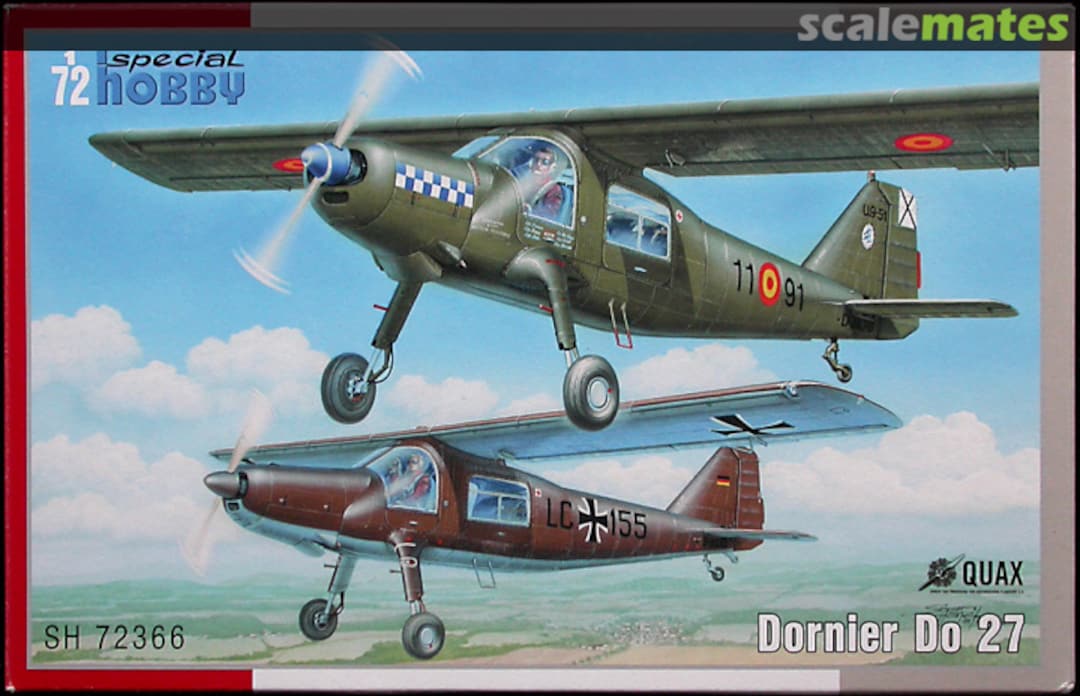 Boxart Dornier Do 27 SH72366 Special Hobby