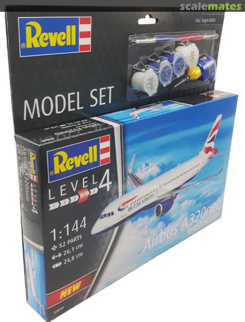 Boxart Airbus A320 neo British Airways 63840 Revell