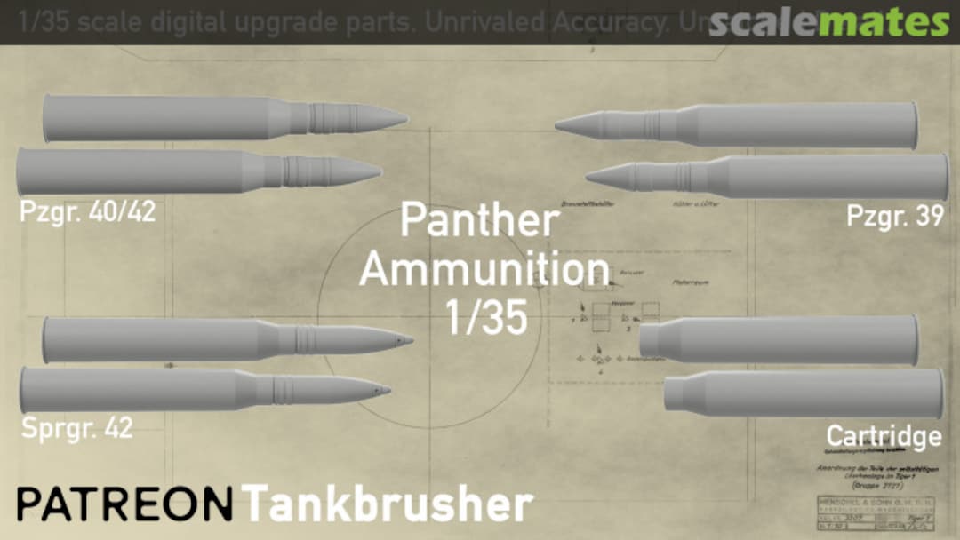 Boxart Panther Ammunition 352311003 Tankbrusher Scale Modeling