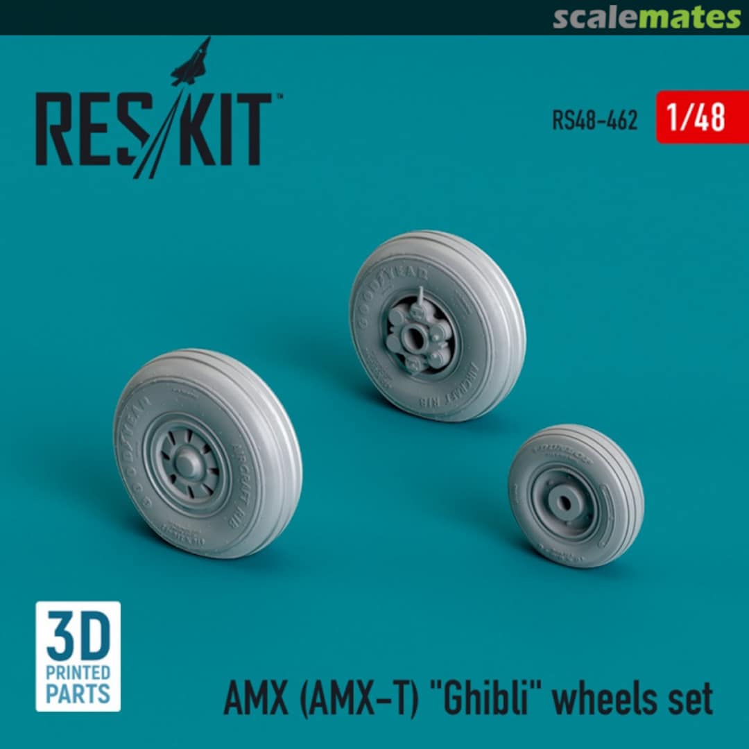 Boxart AMX (AMX-T) Ghibli wheels set (3D Printed) RS48-0462 ResKit