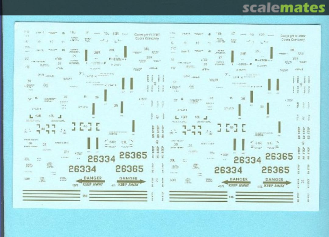 Boxart MH-60L Stencil data sheet, subdued CCD3502 Cobra Company