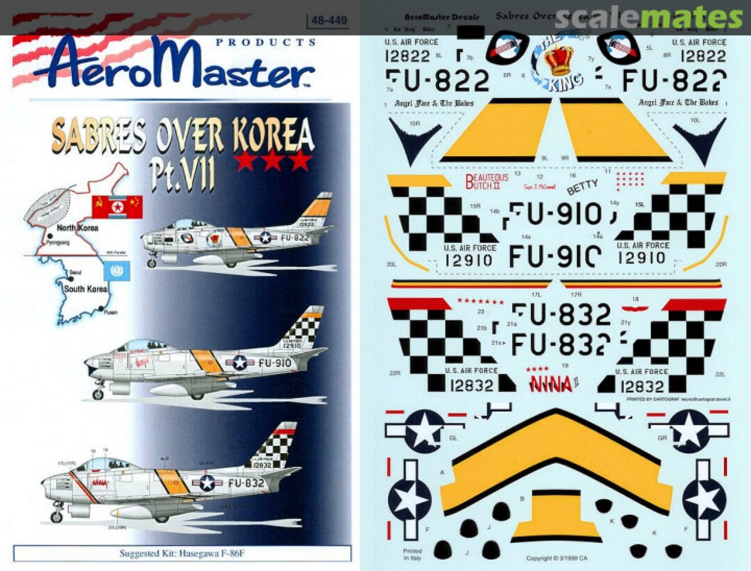 Boxart Sabres Over Korea Pt. VII 48-449 AeroMaster