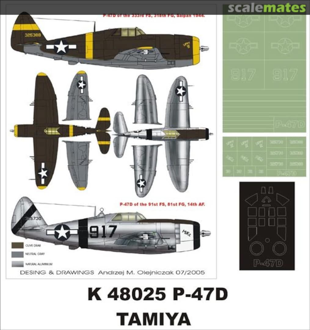 Boxart Republic P-47D Thunderbolt K48025 Montex