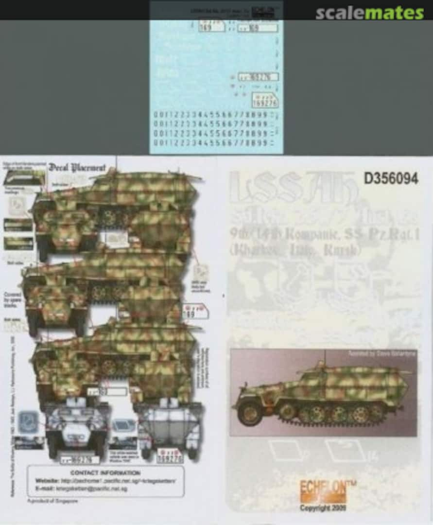 Boxart LSSAH Sd.Kfz. 251/7 Ausf. Cs D356094 Echelon Fine Details