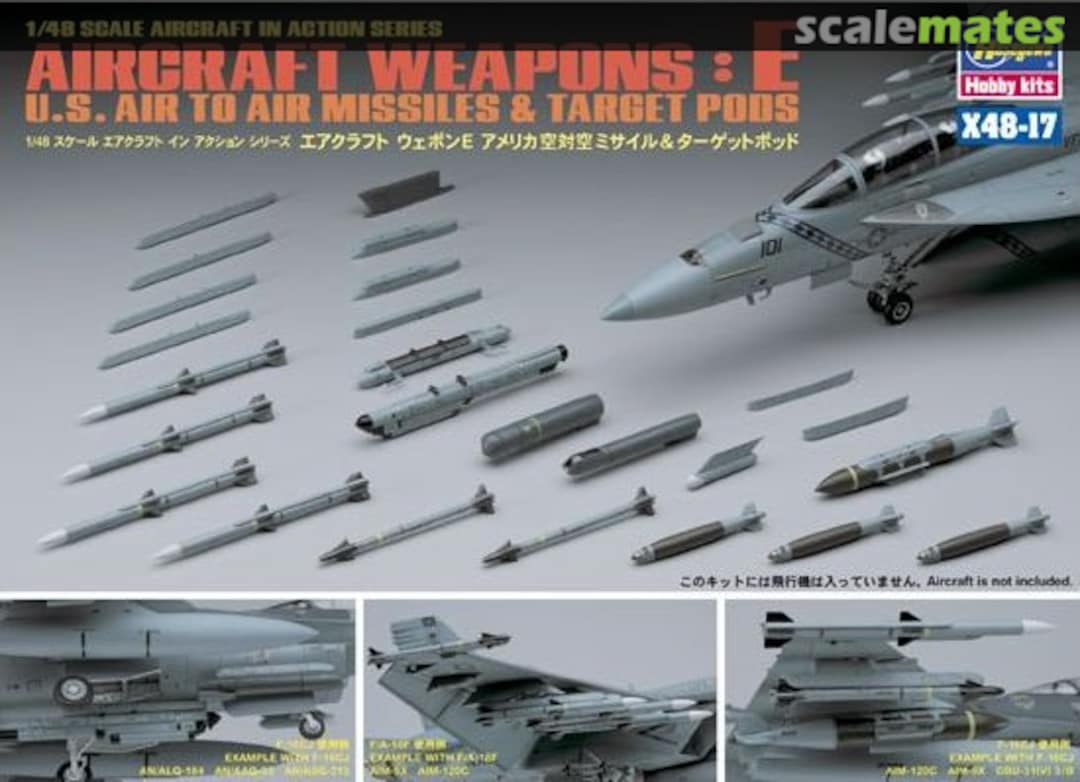 Boxart Aircraft Weapons: E 36117 Hasegawa